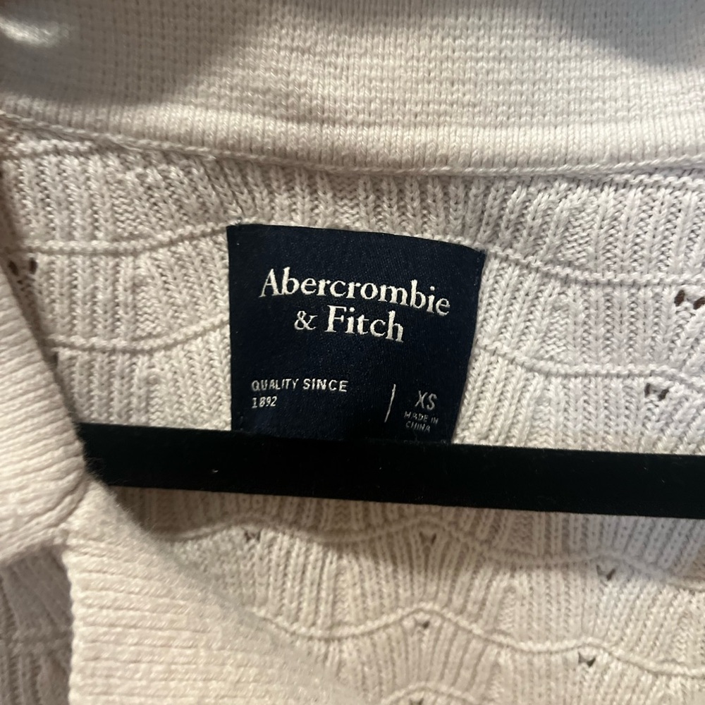 Crochet knitted Abercrombie polo barely used- 6 months old